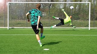 freekickerz vs Raphael Guerreiro Borussia Dortmund  Penalty Challenge [upl. by Eixela]