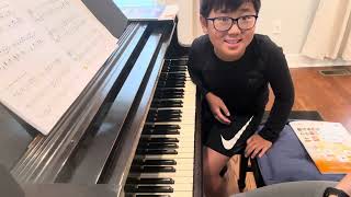 The banana boat song 🍌🚢 Piano adventure 2B  Ethan L Zhao feat mommy [upl. by Blaze171]