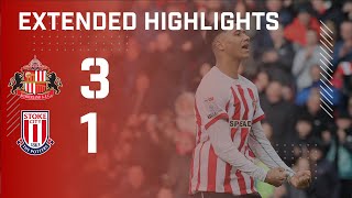 Extended Highlights  Sunderland AFC 3  1 Stoke City [upl. by Analos]