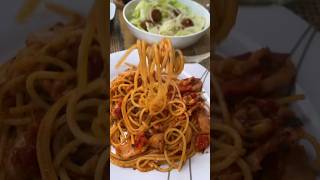 spaghetti con calamar 🦑 spaghetti calamar calamari spaghettirecipe cooking food [upl. by Rurik]