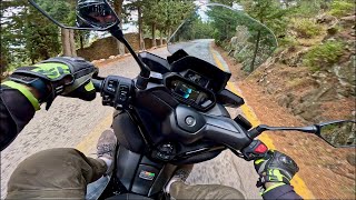 Yamaha XMAX Tech MAX 300 2024  MotoRaw 4K [upl. by Saitam228]