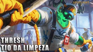 Thresh Tio da Limpeza Skin Spotlight  League of Legends [upl. by Lindsey362]