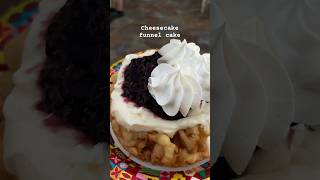 Funnel cake with cheesecake filling 🤤 [upl. by Llerrot]