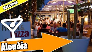 Puerto Alcudia Majorca Spain Evening and nightlife [upl. by Genie]