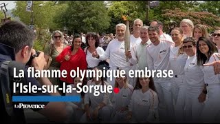 La flamme olympique embrase lIslesurlaSorgue [upl. by Erhart]