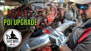 PDI BIG BOSS Exhaust Manifold Cummins ISX15 Kenworth T800  Dump truck owner operator [upl. by Mukund]