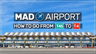 ➤ how to go from T4S to T4 at Madrid Barajas airport ✈️ 017 [upl. by Adnicul]