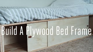 Build A Plywood Bed Frame [upl. by Mian]