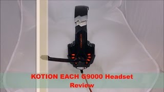 EACH G9000 KOTION Headset ReviewPerfect For Gaming [upl. by Ocicnarf719]