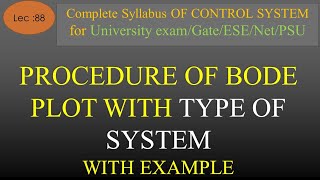 Lec88 Bode Plots with Type of System Complete Details  Control System  R K Classes  Hindi [upl. by Srevart199]