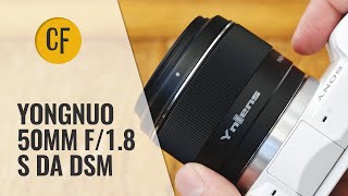 Yongnuo 50mm f18 S DA DSM lens review  a budget option for Sony [upl. by Salocin]