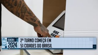 Eleições 2024  Agora começa a votação do segundo turno em 51 cidades brasileiras [upl. by Nathanson]