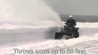 ATV Snow Thrower in action [upl. by Luahs786]