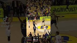 Unbelievable Kostas Sloukas 3 Points Shoot for the Win Fenerbahce  Olympiakos 7172 [upl. by Ojyma]