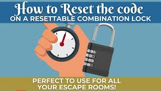 How to reset the combination on a resettable combination lock step by step tutorial [upl. by Nutsud]