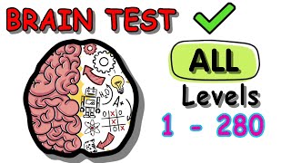 Brain Test Tricky Puzzles Level 1  280  All Levels Updated [upl. by Turtle]