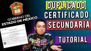 REPOSICIÓN DE CERTIFICADO DE SECUNDARIA EDOMEX  Kubus Educación [upl. by Ahsart]