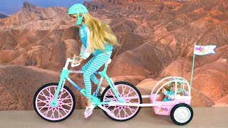 Barbie amp Kelly  Bike Set Fashion ❤️ Barbies house Barbie amp Kelly boneka Sepeda Boneca Bicicleta [upl. by Laurie647]