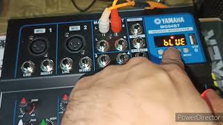 Yamaha mixer 4 channel with Bluetooth basic set up sa amplifier 😱😱 [upl. by Vokaay]