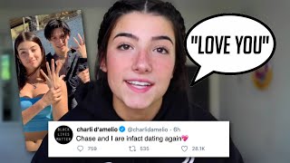 Charli DAmelio Confirms Dating Lil Huddy Back Together [upl. by Akinehs]