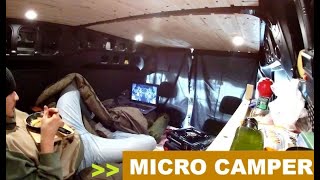 Micro Camper Ford Transit Connect Stealth Camping fast version [upl. by Eiltan133]