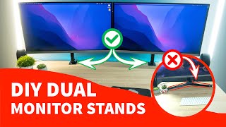 How to Customize a Dual Monitor Setup Replace the Stands A StepbyStep Guide [upl. by Teador]