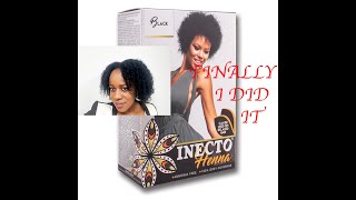 HOW TO DYE YOUR HAIR AT HOME USING BLACK INECTO HENNA AMONIA FREE PLUS BRAID OUT [upl. by Ely]