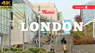 Westfield London Trip  UKs Largest Mall  Shepherds Bush Walking Video 2023 [upl. by Leicester]