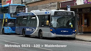 Metrobus 6631 Scania N230UB OmniCity YN08DFX  Fast [upl. by Higbee]