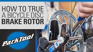 How to True a Bicycle Disc Brake Rotor [upl. by Howlan]