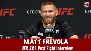 Matt Frevola on Paddy Pimblett callout amp KO win over Ottman Azaitar at UFC 281 [upl. by Najtsirk629]