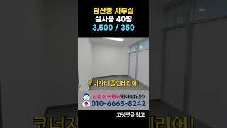 당산동 금강펜테리움IT타워 풀인테리어 사무실임대 영등포 사무실 01066658242 [upl. by Corney]