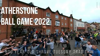 Atherstone Ancient Shrove Tuesday Ball Game 2022 [upl. by Demetris418]