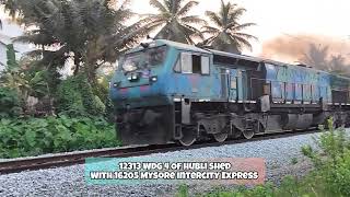 WDG 4 12313 WITH PEACOCK LIVERY OF UBL SHED [upl. by Ssew940]