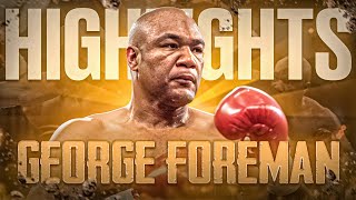 BEST PUNCHER OF ALL TIME George Foreman HIGHLIGHTS amp KNOCKOUTS  BOXING KO FIGHT HD [upl. by Ennoval]