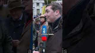 Angry farmers rally in Westminster to STAND AGAINST the new inheritance tax GBnews [upl. by Yenalem131]