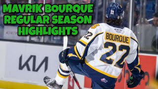 Mavrik Bourque 22 202122 Regular Season Highlights [upl. by Bevash]