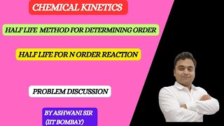 HALF LIFE METHOD  DETERMINING ORDER OF REACTION  CHEMICAL KINETICS CLASS 12 CHEMISTRY [upl. by Iasi729]