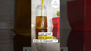 Useful leakproof Glass oil bottle ❣️Under 200Rs✌️oildispenser oil oilbottle oiljars meesho [upl. by Phillie739]