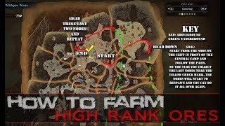 Monster Hunter World  High Rank Ore Farming Guide [upl. by Midan516]