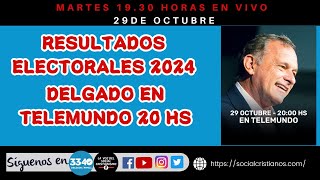 Resultados electorales 2024Delgado en telemundo 20 hs [upl. by Kristi924]