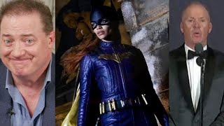 Brendan Fraser Michael Keaton React To Batgirl Cancellation [upl. by Portwin245]