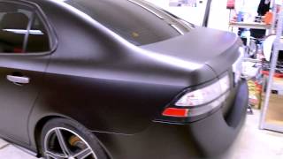 Saab 9 3 wrapped and tinted by DG Solfilm [upl. by Kroy]