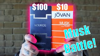 Yves Saint Laurent Kouros amp Jovan Musk For Men Musk Fragrance Comparison amp Review [upl. by Soulier]