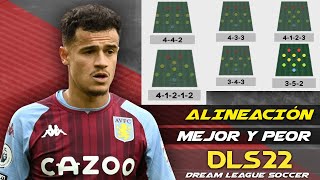 La mejor y peor formación en DLS 22  Alineaciones Dream League Soccer 2022 [upl. by Ardnaik]