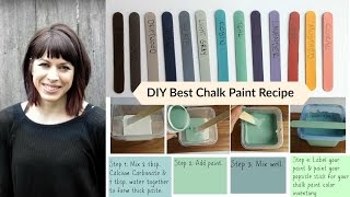 DIY Best Chalk Paint Recipe Tutorial budget savinghomemadecalcium carbonate [upl. by Kirsteni]