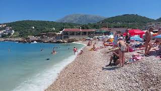 Utjeha plaža rocky beach Crna Gora more 872023 [upl. by Gaulin]