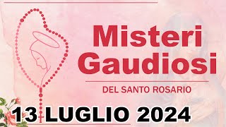 Misteri Gaudiosi Del Santo Rosario 13 LUGLIO 2024  Santo Rosario Di Oggi [upl. by Yklam556]