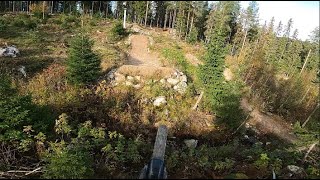 BRAGE DOUBLE BLACK JUMP TRAIL In TRYSIL BIKE PARK [upl. by Lamoureux]