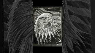 Charcoal drawing of an American Bald Eagle Symbol of courage and unity God bless America usa [upl. by Pritchett618]